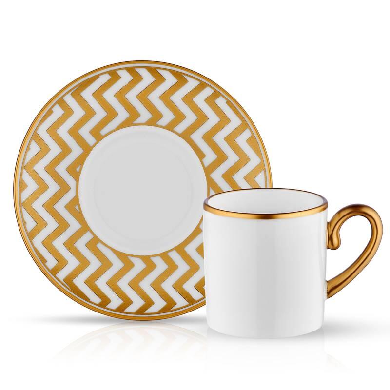 Koleksiyon Ev Türk Kahvesi 6Lı Zıgzag Rose Gold - 1