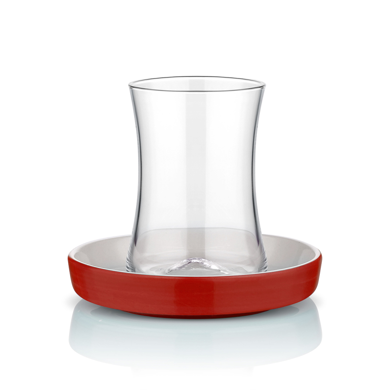 Koleksiyon Kahvaltı Çay Seti Kırmızı 6 Parça - 1