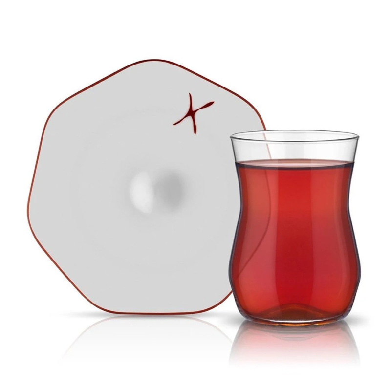 Koleksiyon Mislina Premium 12 Parça 6 Kişilik Çay Seti - 1