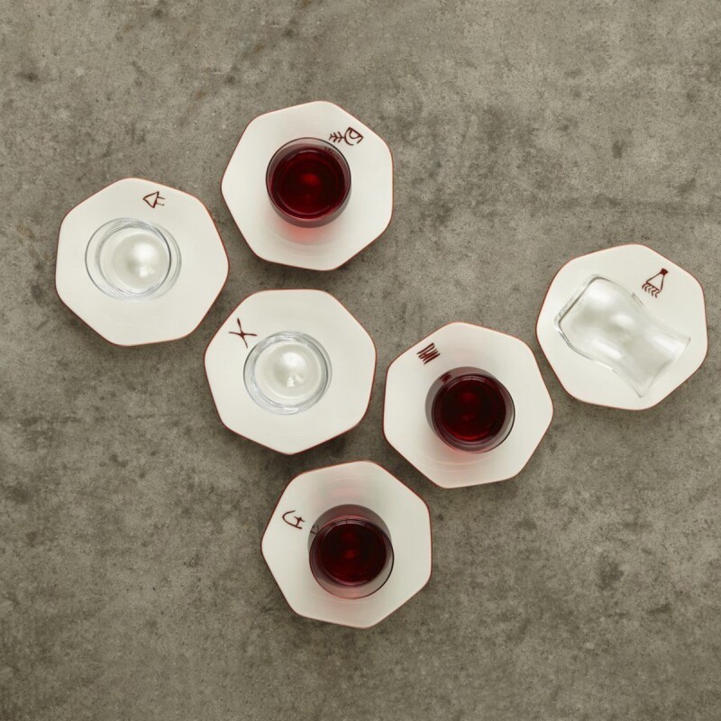 Koleksiyon Mislina Premium 12 Parça 6 Kişilik Çay Seti - 4