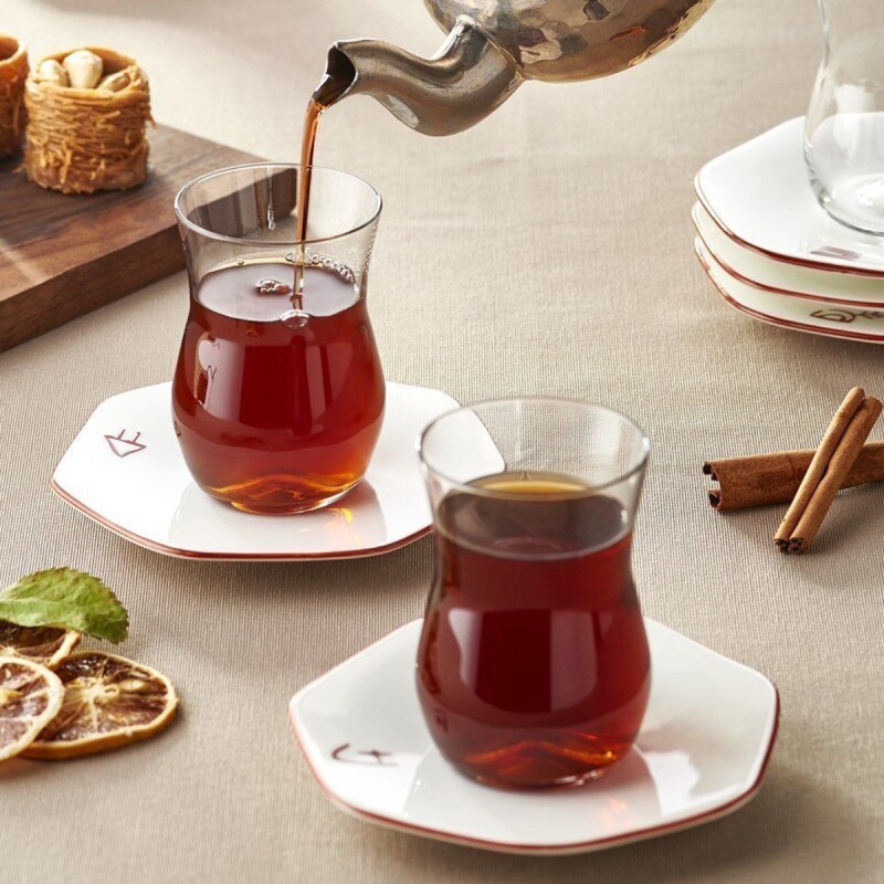 Koleksiyon Mislina Premium 12 Parça 6 Kişilik Çay Seti - 5