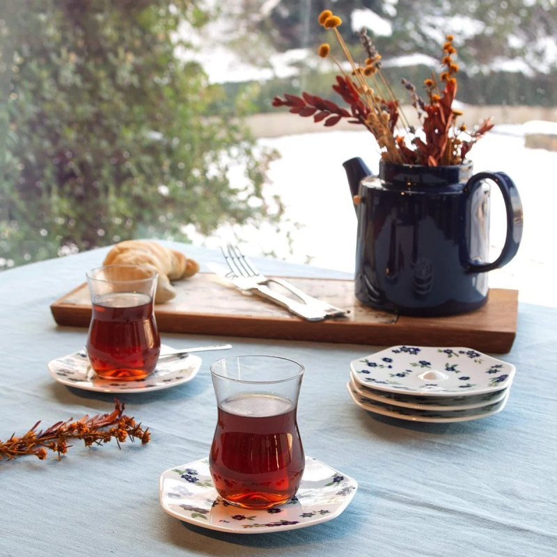 Koleksiyon Mislina Yemeni 12 Parça 6 Kişilik Çay Seti - 3