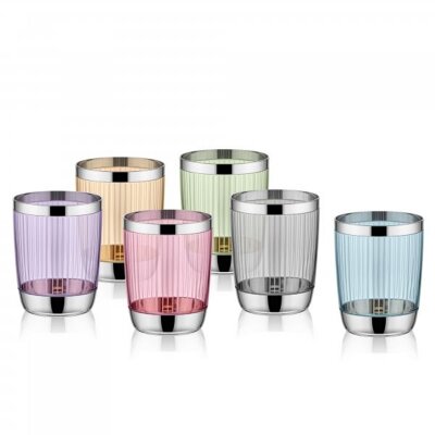 Koleksiyon Shah 6Lı Hanedan Epik Platin Kahve Yanı Su Bardağı - KOLEKSIYON