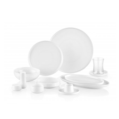 Koleksiyon Sufi 52 Parça Kahvaltı Seti Sade - KOLEKSIYON