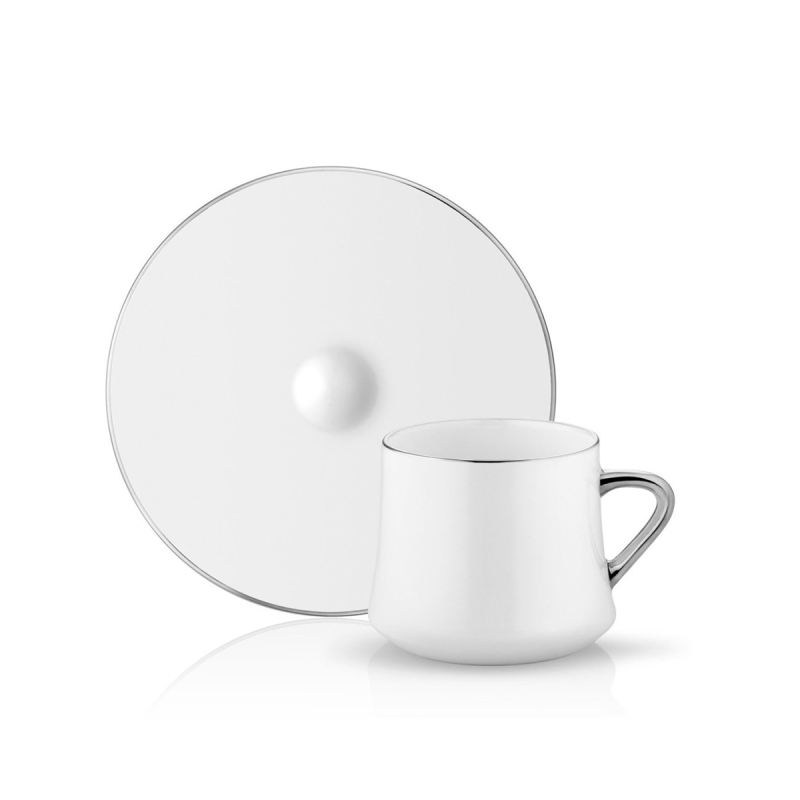 Koleksiyon Sufi Çay Fincan Seti 6 'Lı Platin - 1