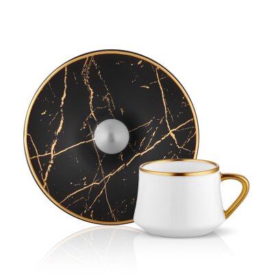 Koleksiyon Sufi Mermer Mat Fincan Set - KOLEKSIYON