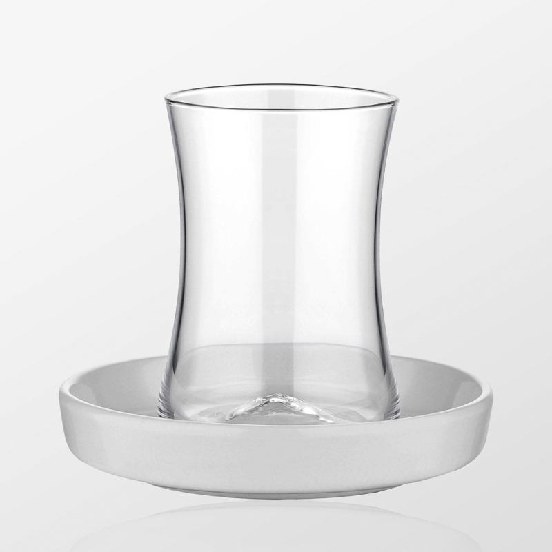 Koleksiyon Tiryaki Beyaz 6 Kişilik 12 Parça Çay Seti - 1