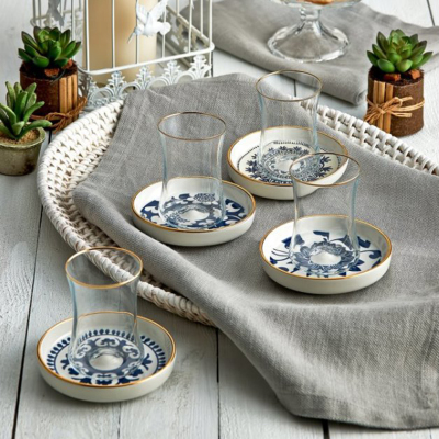 Koleksiyon Tiryaki Çay Seti 6'lı BB Gün - 2