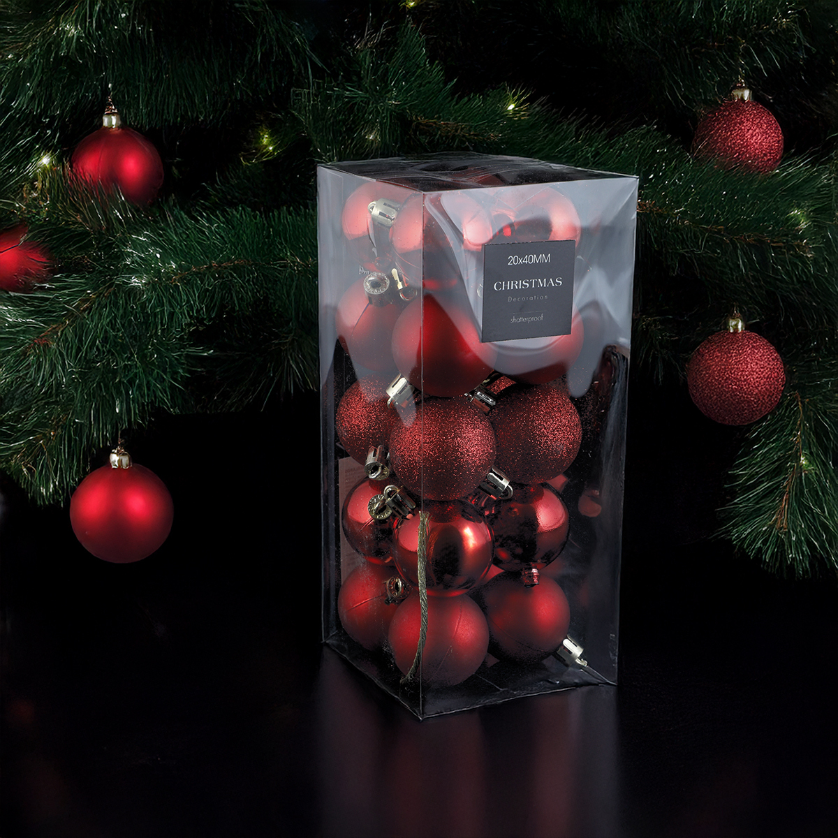 Koopman New Year Wreath With Berries | Gallery Crystal
