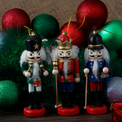 Koopman New Year 3 Parça Nutcracker 12 cm - KOOPMAN