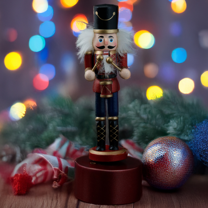 Koopman New Year Nutcracker Müzik Kutusu 22 cm - 1