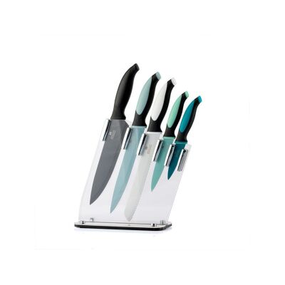 Koopman Standlı Paslanmaz Çelik Bıçak Seti 5 Parça - KOOPMAN