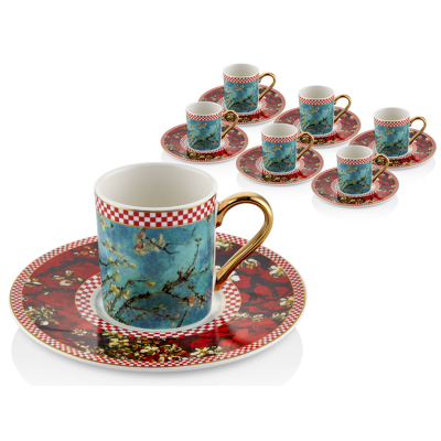 Lamedore Gogh 6'lı Kahve Fincan Takımı - LAMEDORE