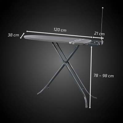 Leifheit Air Board Ütü Masası Siyah 120x38 Cm - 2