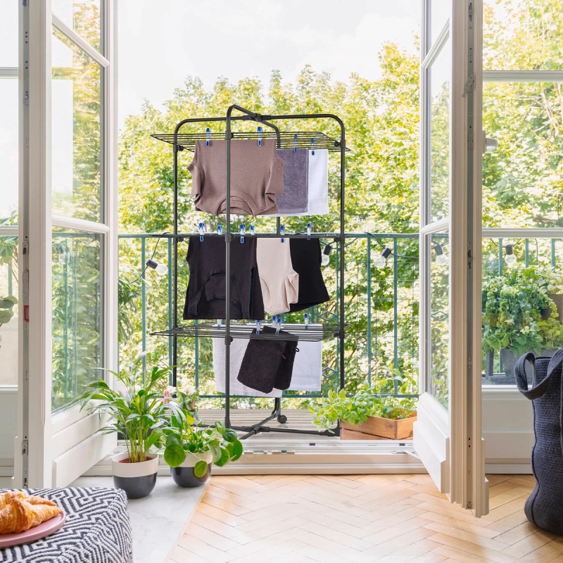 Leifheit Çamaşır Kurutucu Classic Tower Black 270 - 3