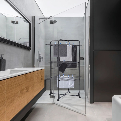 Leifheit Çamaşır Kurutucu Classic Tower Black 270 - 4