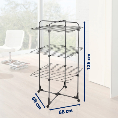 Leifheit Çamaşır Kurutucu Classic Tower Black 270 - 5