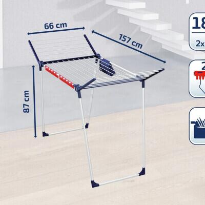 Leifheit Pegasus 180 Solid Plus Çamaşır Askılık 157X66CM - 4