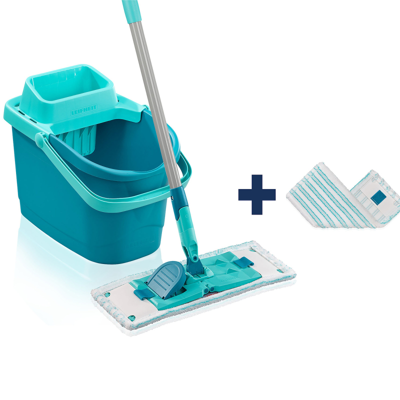Leifheit Power Clean Zemin silecek seti M + Micro Duo Mop - 1