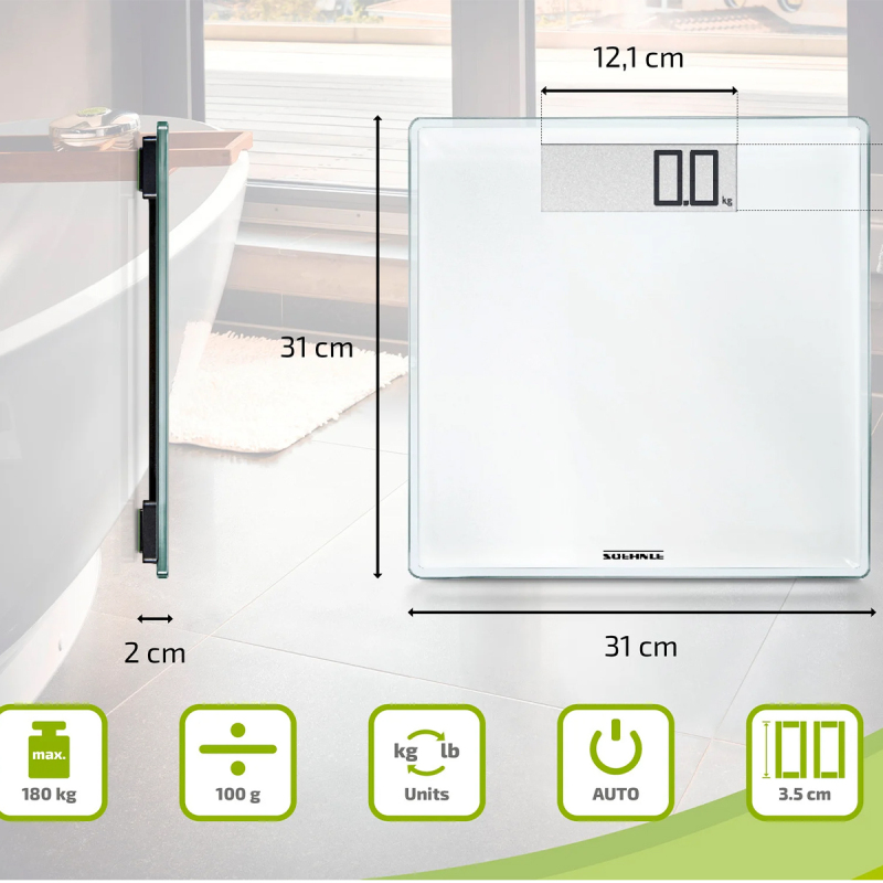 Leifheit Style Sense Compact 100 Dijital Kişisel Terazi - 5