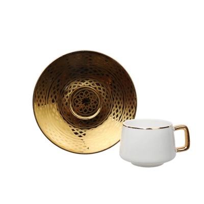 Lucky Art Belig Bone Kahve Fincan Set 6 'lı - LUCKY ART