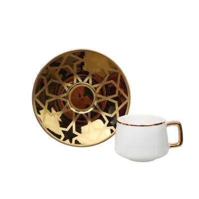 Lucky Art Ethel Bone Fincan Kahve Set 6 'lı - LUCKY ART