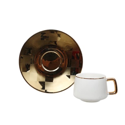 Lucky Art Minevra Bone Kahve Fincan Set 6'lı - LUCKY ART