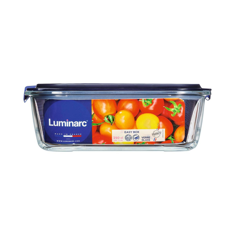 Luminarc Temp Easy Kare Mavi Kapak Saklama Kabı 2500 ml - 4