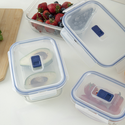 Luminarc Pure Active Dikdörtgen Cam Saklama Kabı Seti 6 Parça - 3