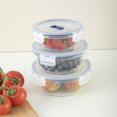 Luminarc Pure Active Yuvarlak Cam Saklama Kabı Seti 6 Parça - 4