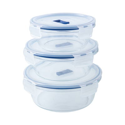 Luminarc Pure Active Yuvarlak Cam Saklama Kabı Seti 6 Parça - 6