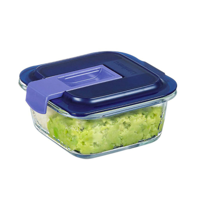 Luminarc Temp Easy Kare Mavi Kapak Saklama Kabı 380 ml - LUMINARC