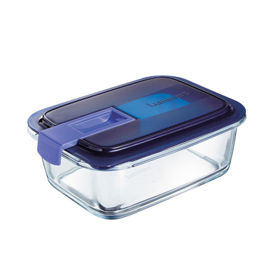 Luminarc Temp Easy Dikdörtgen Mavi Kapak Saklama Kabı 820 ml - LUMINARC
