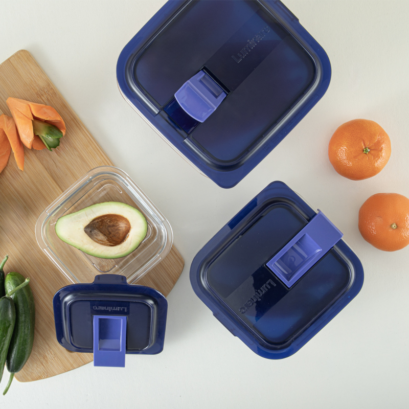 Luminarc Temp Easy Kare Cam Saklama Kabı Seti 6 Parça - 1