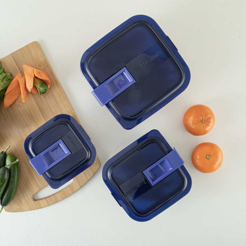 Luminarc Temp Easy Kare Cam Saklama Kabı Seti 6 Parça - 2