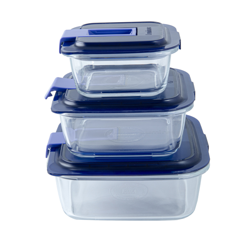 Luminarc Temp Easy Kare Cam Saklama Kabı Seti 6 Parça - 6