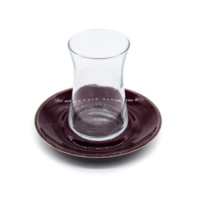 Marianna 12 Parça Beyza Çay Seti Mürdüm - MARIANNA