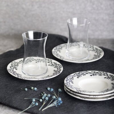 Marianna 12 Parça Heybeli Çay Seti Lina - MARIANNA