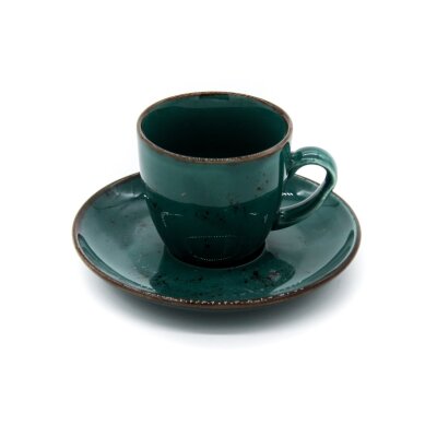 Marianna 12 Parça Luna Kahve Seti Yeşil - MARIANNA