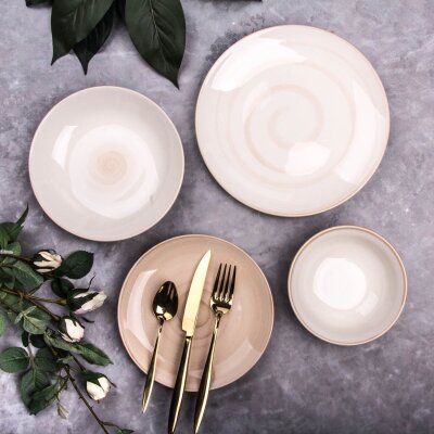 Marianna Aura 24 Parça Yemek Takımı Cappuccino - MARIANNA