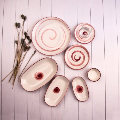 Marianna Aura 36 Parça Kahvaltı Takımı Pembe - MARIANNA