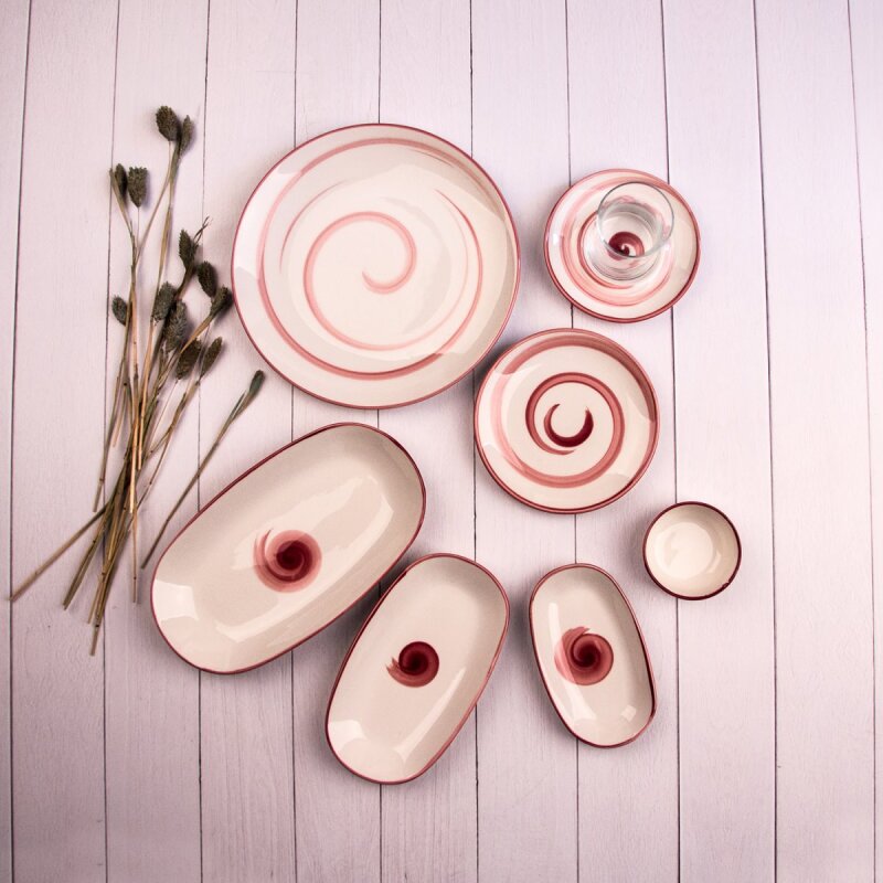 Marianna Aura 36 Parça Kahvaltı Takımı Pembe - 1