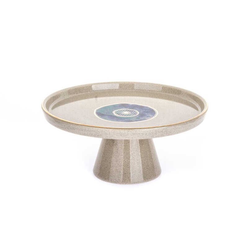 Marianna Boncuk Ayaklı Sunum Tabağı 15 Cm - 1