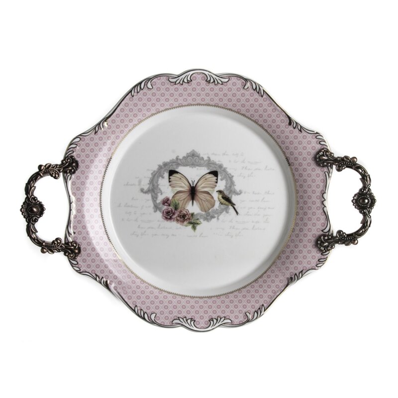 Marianna Butterfly Büyük Boy Servis Tepsisi - 1