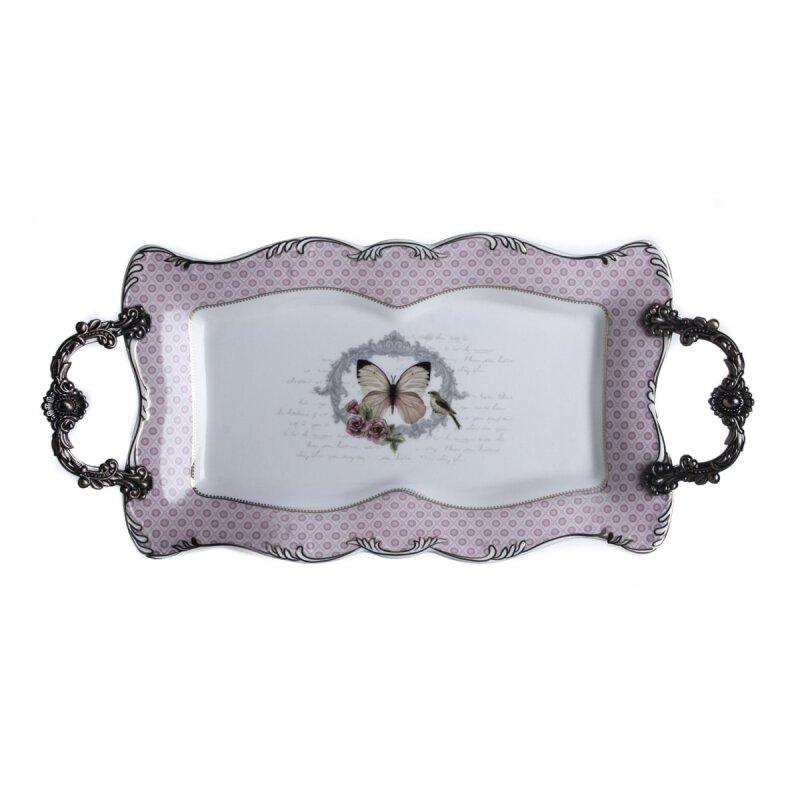 Marianna Butterfly Büyük Boy Servis Tepsisi - 1