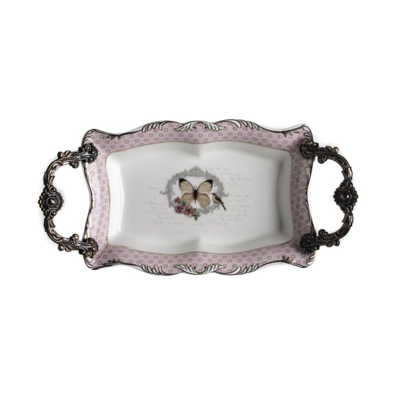 Marianna Butterfly Küçük Boy Servis Tepsisi - 1