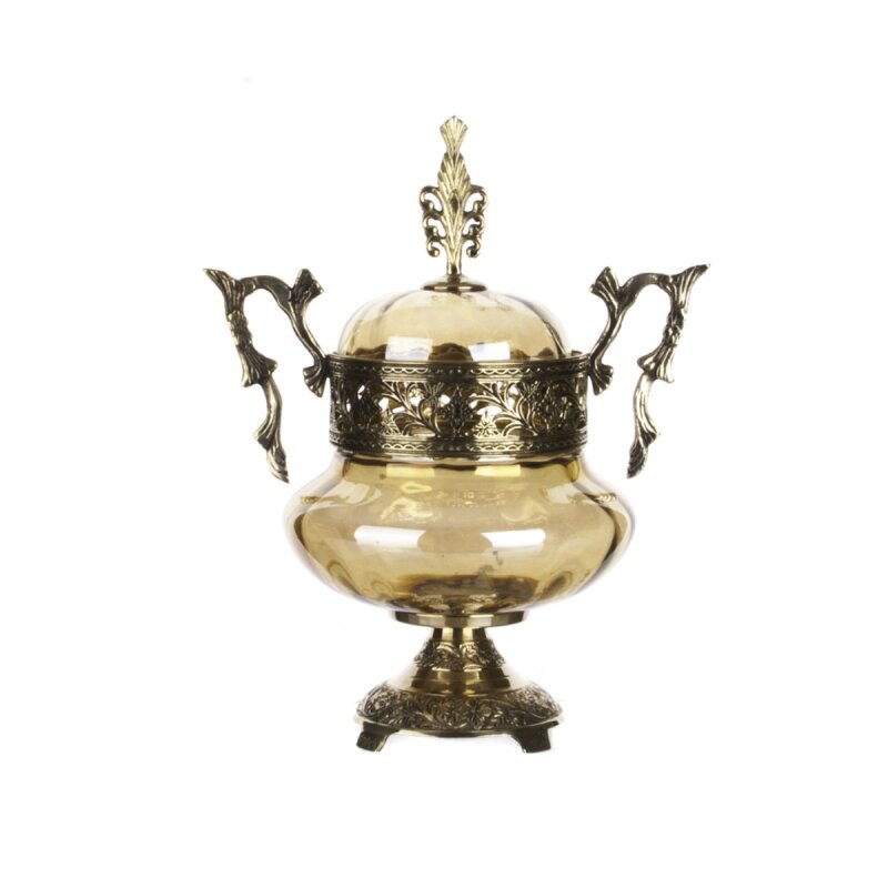 Marianna Erina Luster Antik Kapaklı Şekerlik - 1