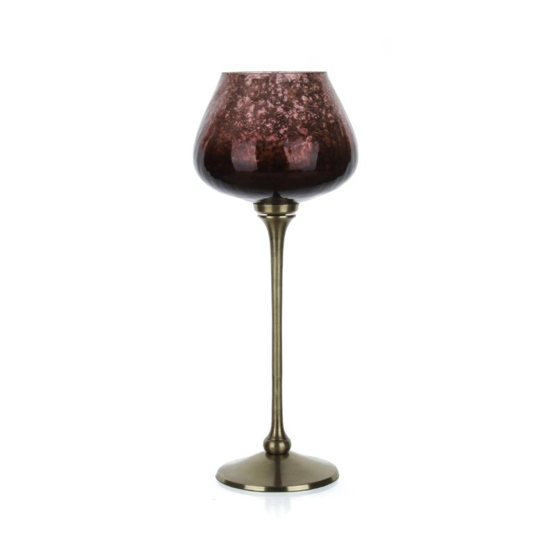 Marianna Nar Taşı Ayaklı Mumluk 34 Cm - 1