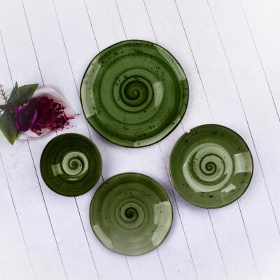 Marianna Organik 24 Parça Set Reactiv Çağla Yeşil - MARIANNA