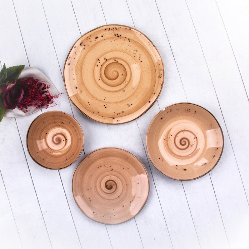 Marianna Organik 24 Parça Set Reactiv Hardal - 1